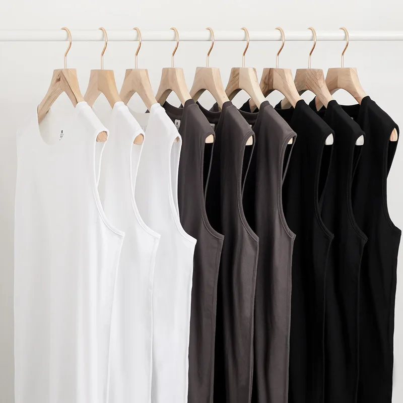 Summer Men's Tank Top Loose Basketball Bodybuilding Gym T-shirt Man Sleeveless Shirt Cotton Fashion Leisure Sports Men's Vest