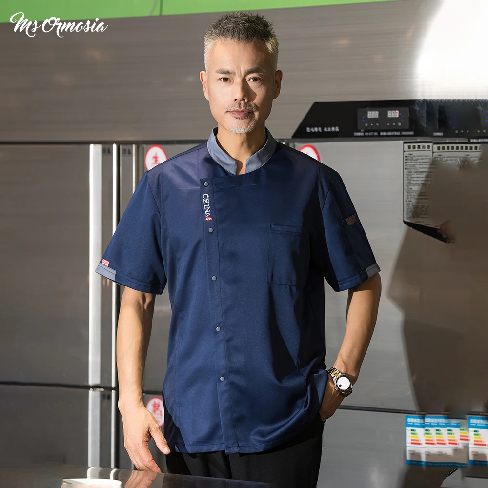 

Wholesale Clothes Women Cater Sushi Chef Workwear Custom Logo Chef Work Clothes Cotton/polyster Restaurant Uniform Chef Uniforms