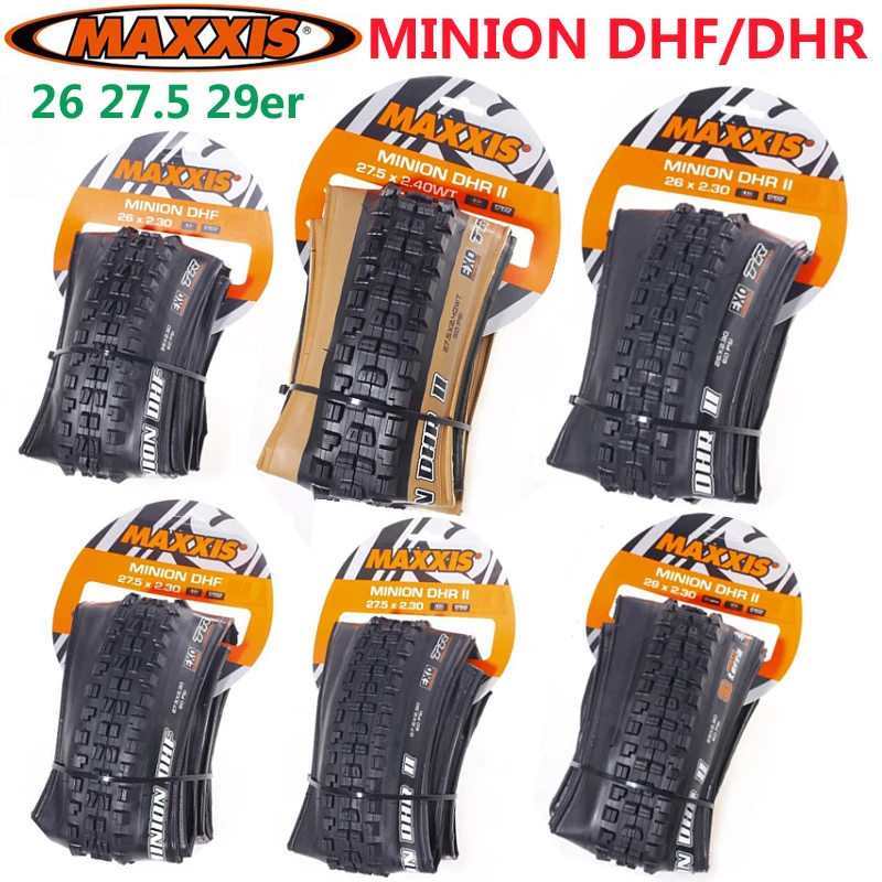 Бескамерная велосипедная шина MAXXIS MINION DHR/DHF TR EXO 26X2.2/2 35/2 4 27 5*2 4/29x2.2/2.35/2.5 AM/DH MTB