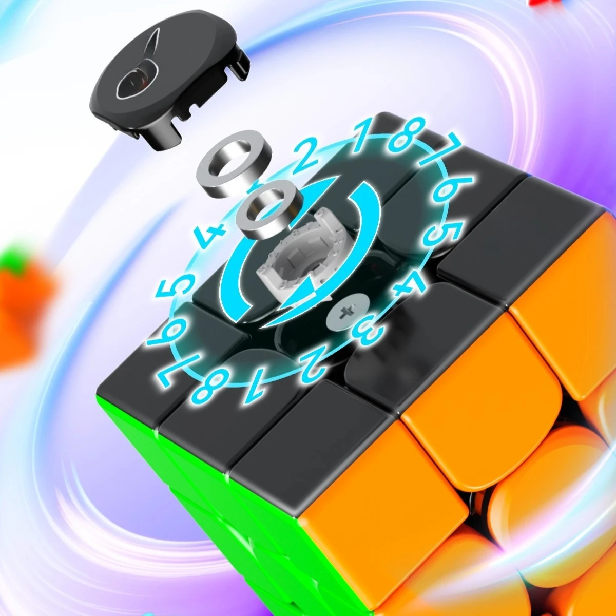 Фото Кубик GAN Swift 3x3 Super Maglev 3x3x3, скоростной кубик Swift Block 355S для игр и головоломок №3