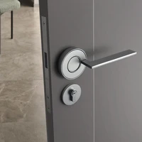 nordic silent door lock bedroom door handle with lock interior security ufo door handle lock cylinder security mute door lock