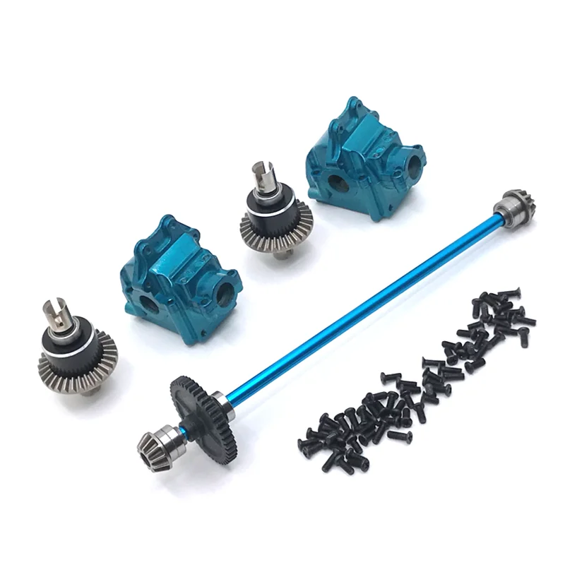 

Upgrade Metal Center Drive Shaft Assembly Gearbox Differential Kit For WLtoys 1/14 144010 144001 144002 RC Car Parts