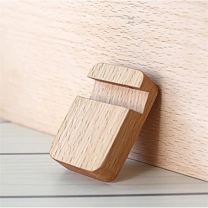 

1pc Beech Mobile Phone Bracket Phone Support Cell Phone Walnut Solid Wood Phone Stand Universal Bracket That Bracket Wooden New