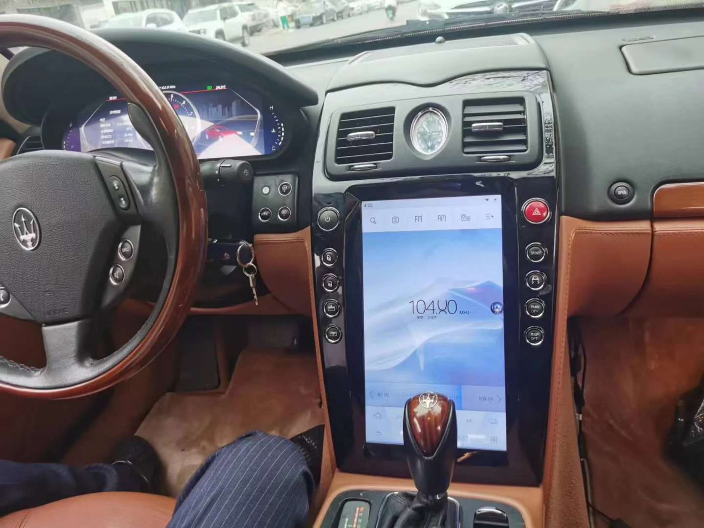 13 9 дюйма Android 12 Tesl-мультимедийная стереосистема для Maserati Quattroporte 2004 2005 2006 2007 2008