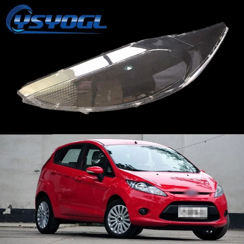 

Car Front Headlamps Transparent Cover Lampshades Lamp Shell Masks Headlight Shell Lens Caps For Ford Fiesta 2009 2010 2011 2012