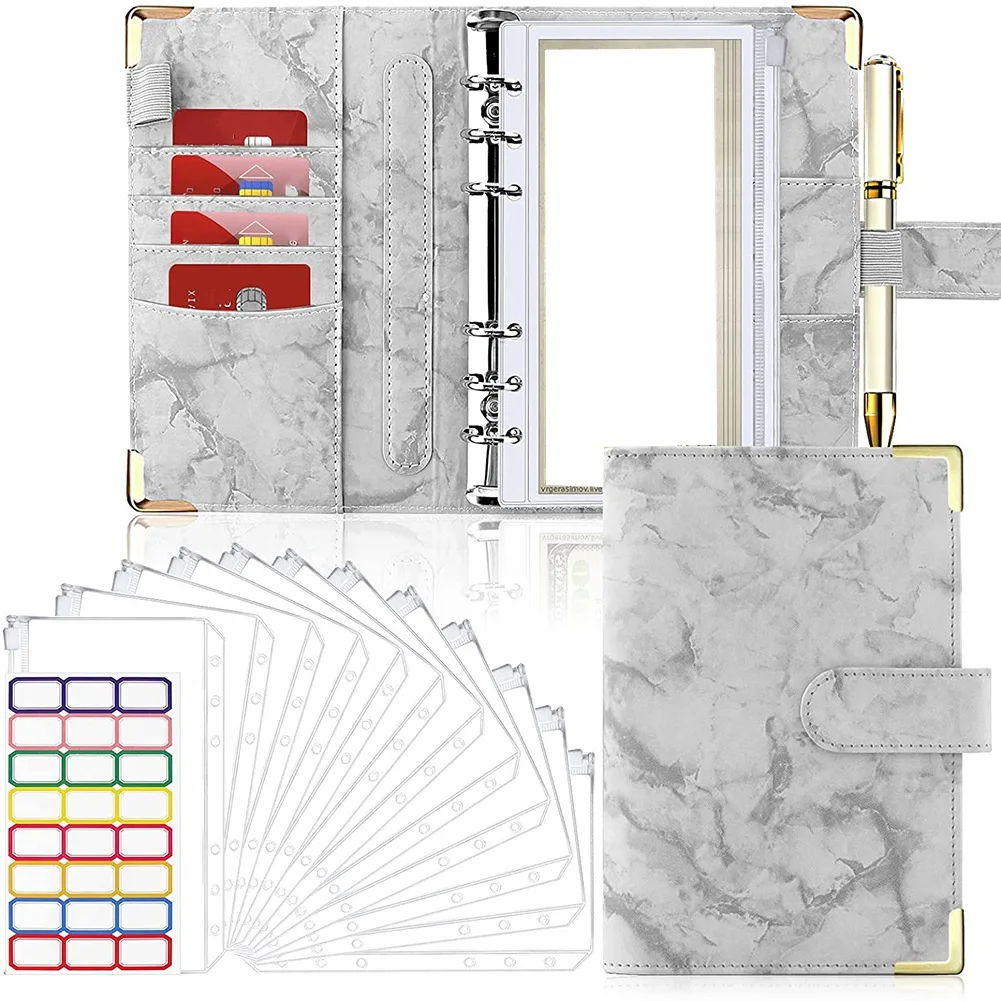 

Budget Binder, Budget Binder with Zipper Envelope,Budget Cash Envelope,14 Pieces of Budget Planner with Cash Envelope A