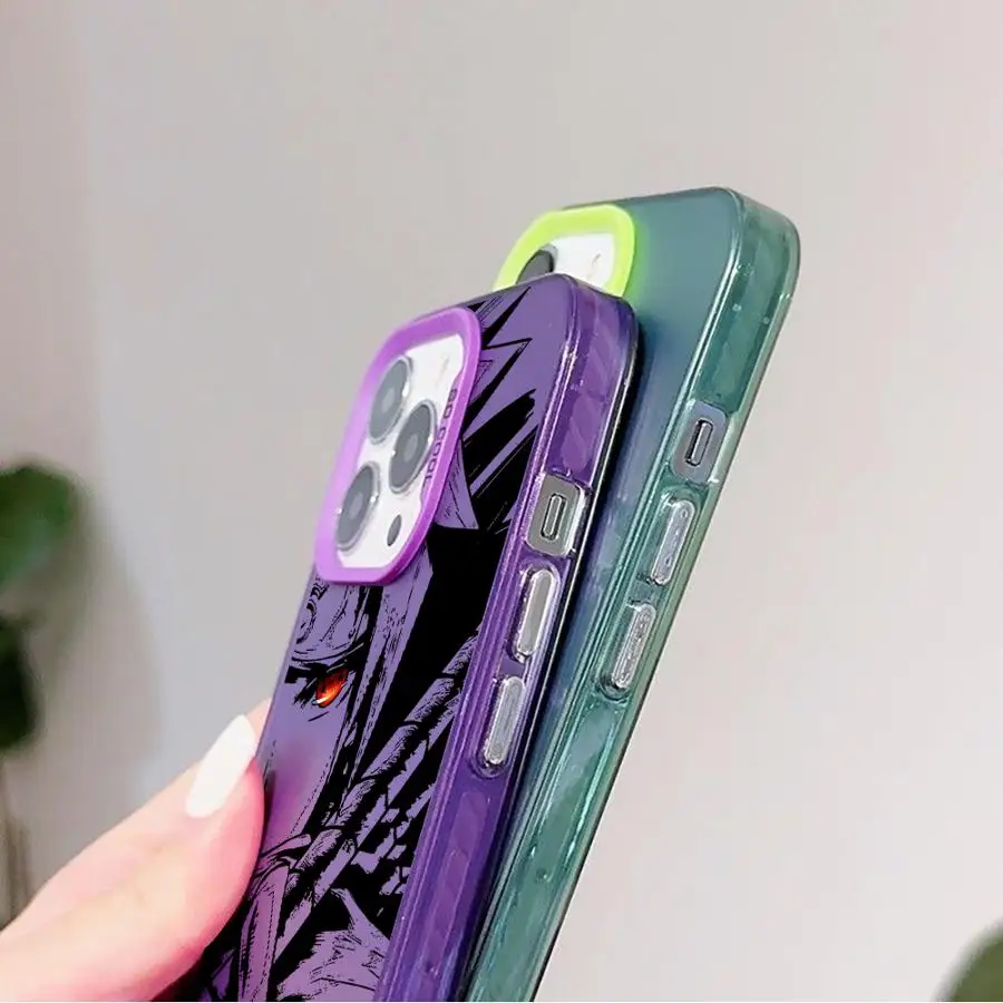 Аниме Sasukes Cool для iPhone 13 Pro 14 Plus 11 12 15 16 Max Мягкий чехол телефона