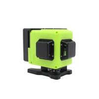 jsperfect high precision 360 degree rotating 12 lines 3d multi green light laser level with tripod