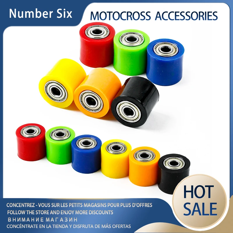 

For CRF YZF RMZ KLX KAYO BSE Enduro Dirt Bike Motocross Motorcycle 8mm/10mm Chain Roller Tensioner Pulley Pulley