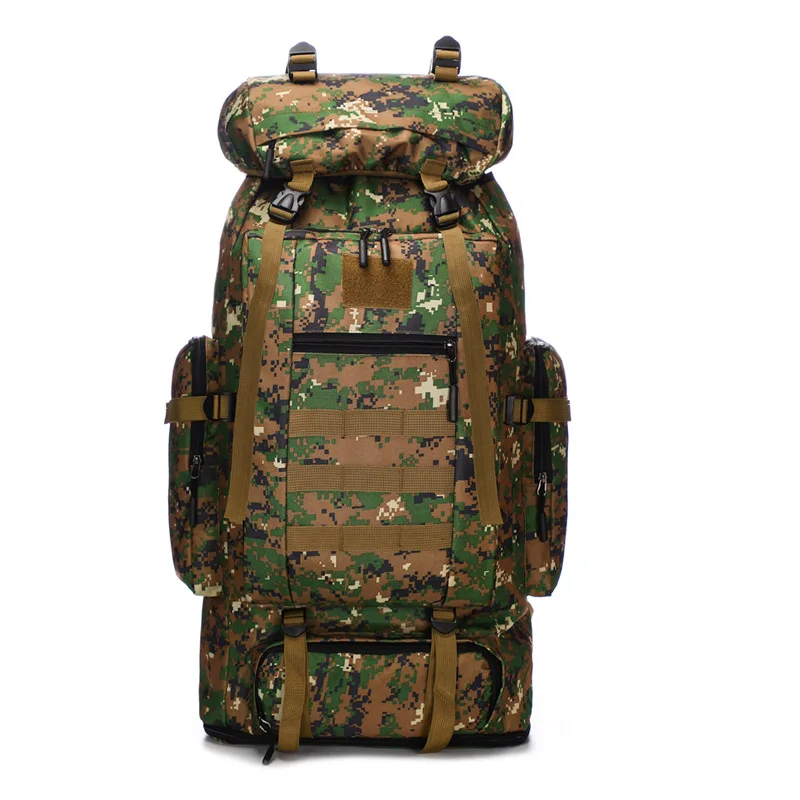 

100L large capacity heightening expansion waterproof military fan outdoor camping travel luggage camping men's large backpack