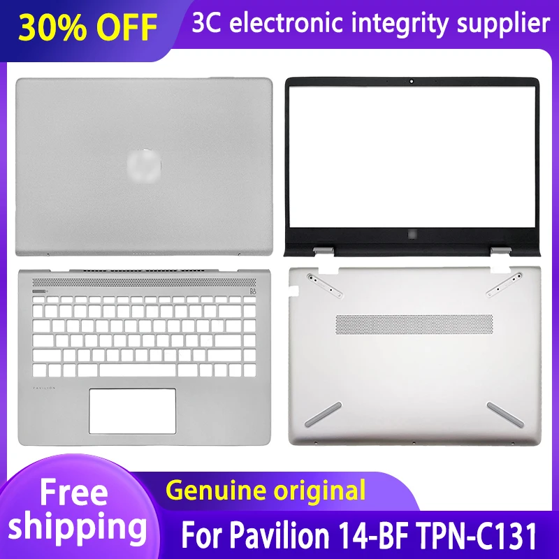 

New Original For HP Pavilion 14-BF TPN-C131 Series Laptop LCD Back Cover/LCD Front Bezel/Palmrest/Bottom Case AM22R000320 Silver