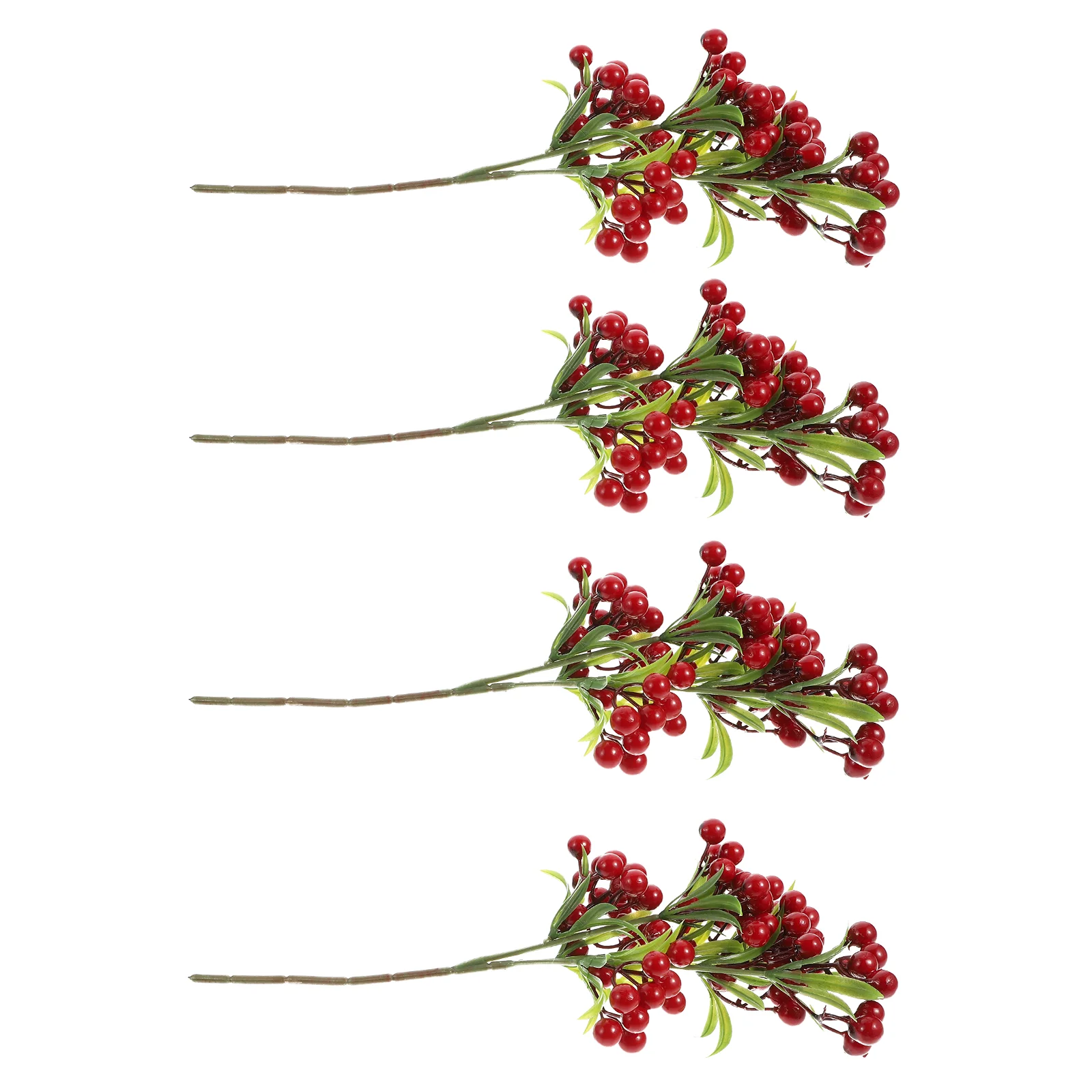 

4Pcs Xmas Berry Picks Christmas Artificial Berry Branches Christmas Wreath Picks Artificial Holly Berries Picks Faux Berry Stems