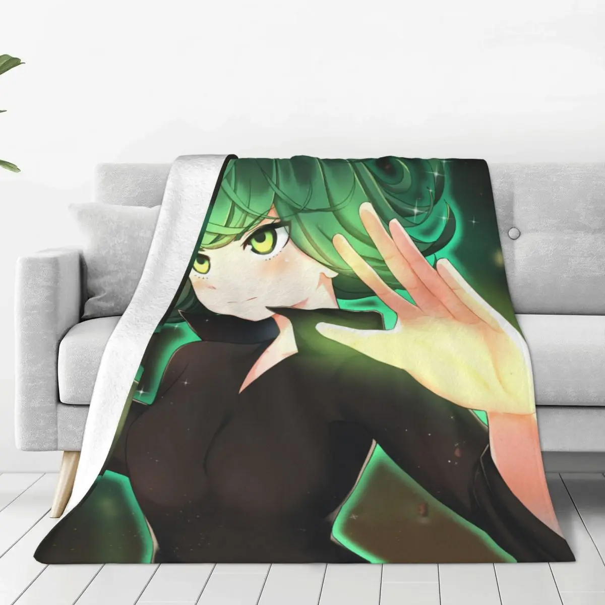 Одеяло Tatsumaki One Punch Man с ужасом Торнадо для фотосессии супермягкое одеяло дешевое