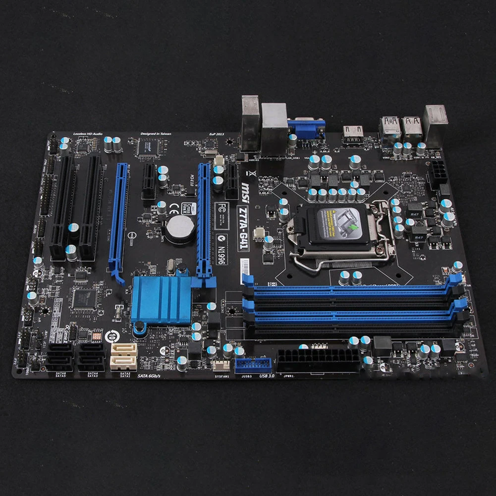 

For MSI Z77A-G41 LGA 1155 DDR3 32GB ATX Motherboard VGA HDMI Used