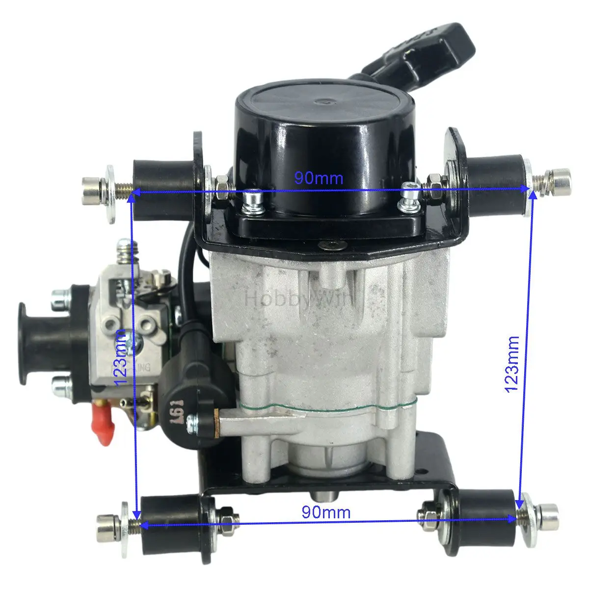 Фото 26CC RC Лодка высокоскоростной бензиновый двигатель одноцилиндровый 2-тактный водяной охлаждение №4