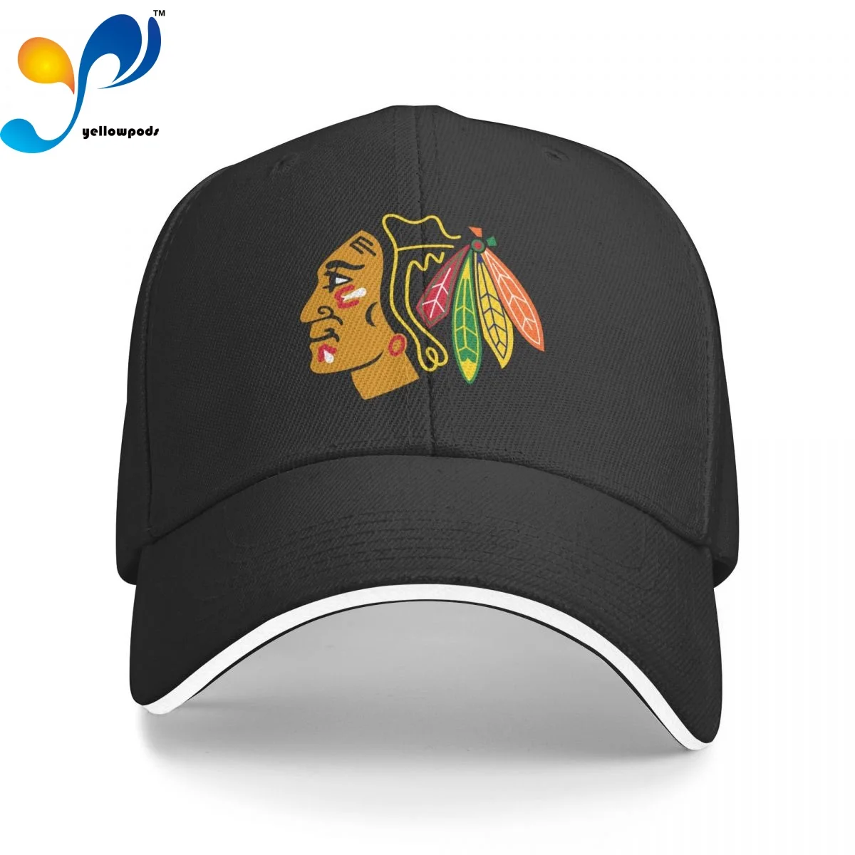 

Blackhawks Trucker Cap Snapback Hat for Men Baseball Mens Hats Caps for Logo