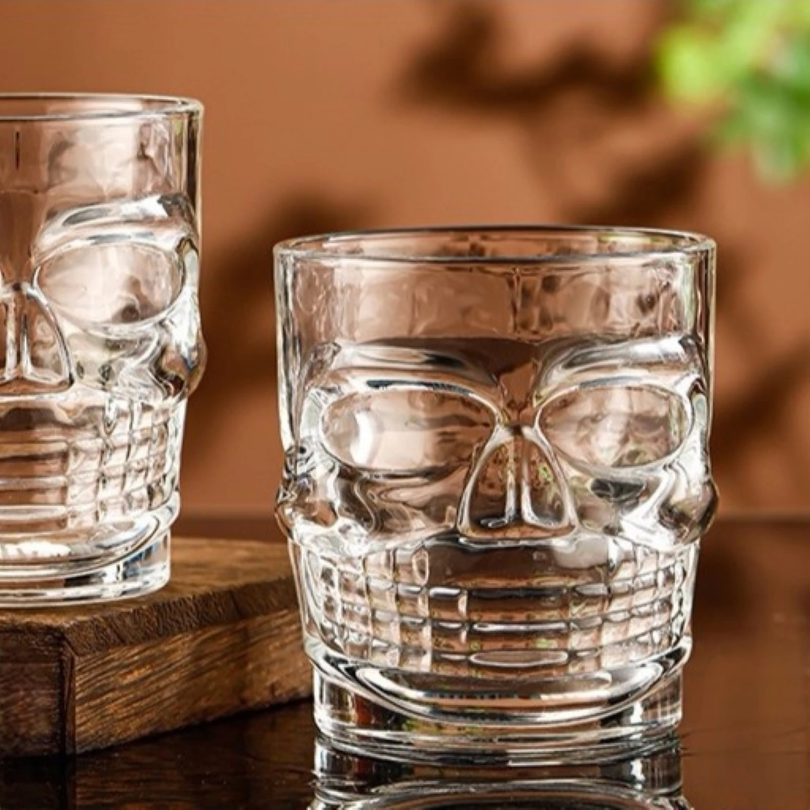 2 шт. бокал с черепом виски водки вина Хрустальный Бокал для пива креативный