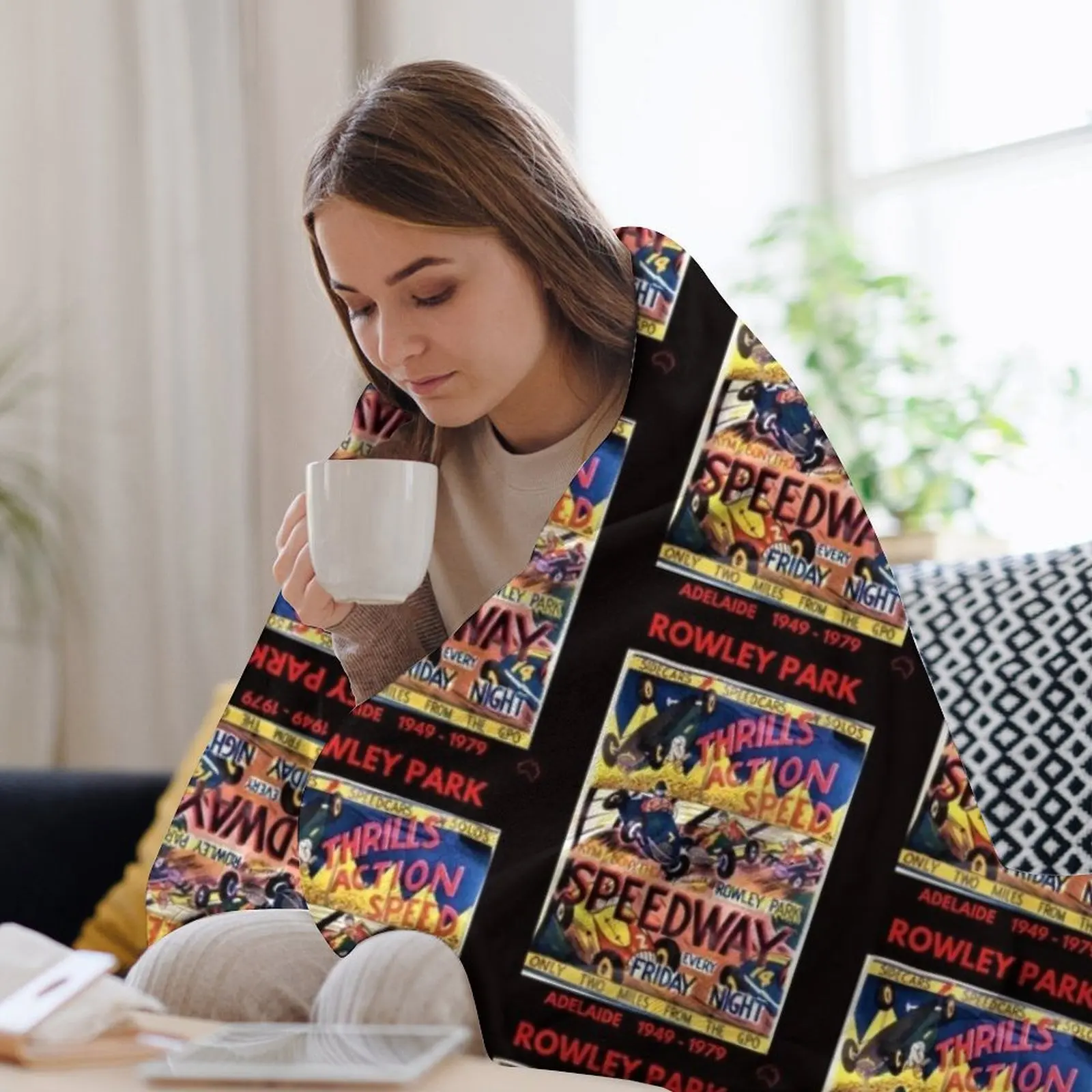 Плед Rowley Park Speedway Adelaide движущиеся одеяла украшения для диванов рождественские