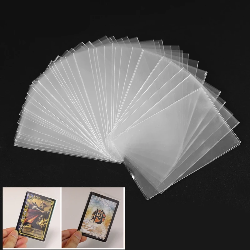 

100pcs Card Sleeves CCG MTG Magic Board Game Trading Cards Transparent Protector Tarot Cards Sleeve