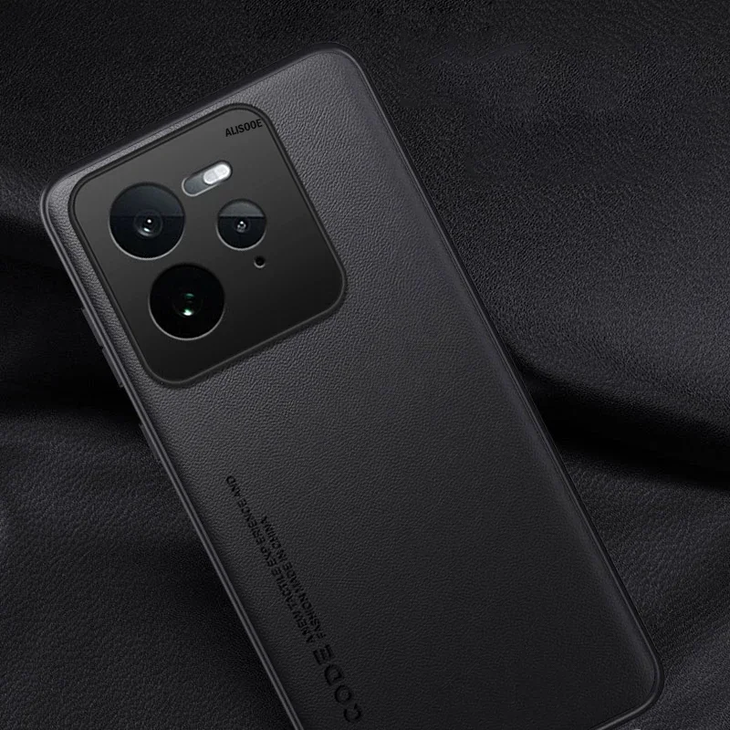 Противоударный чехол для Realme GT 7 Pro роскошный защитный из искусственной кожи с