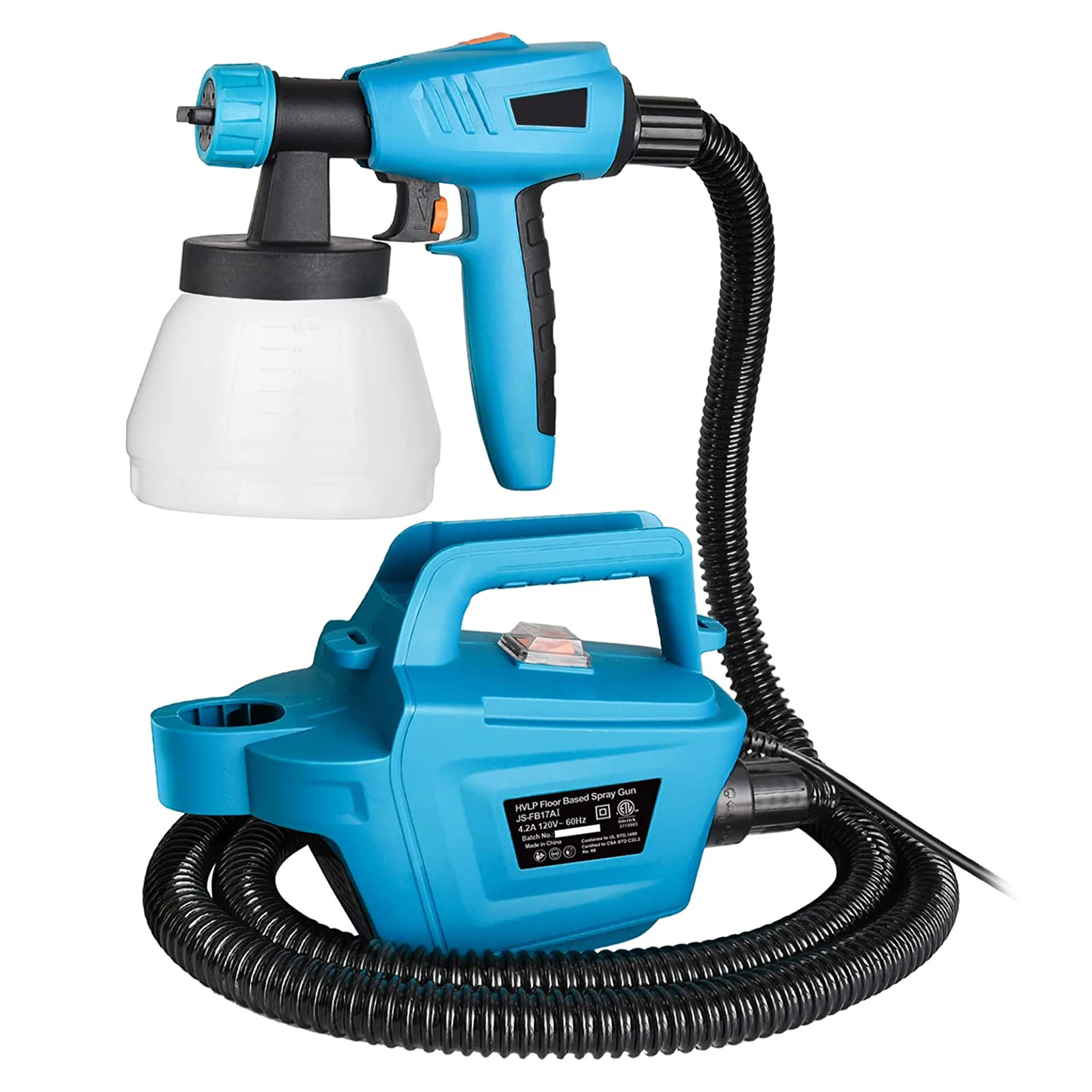 

800W Electric Spray Gun 3 Nozzle Sizes Adjustable Power Tools 1300ML Large Capacity High Power Paint Sprayer