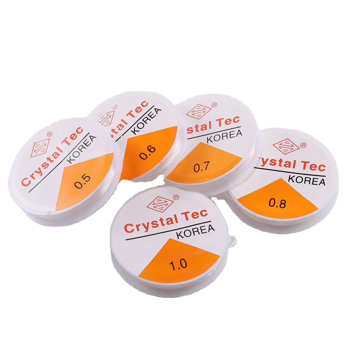 

0.5mm-1.0mm White Transparent Crystal Elastic Beading Wire Multi-size Crystal Thread String for DIY Jewelry Making