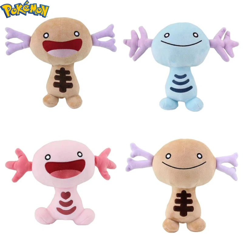 

Аниме фигурки персонажей аниме «Покемон Алая фиолетовая», плюшевая кукла Wooper голубого и розового цвета в области пальдеи, периферийные укр...