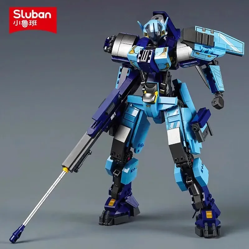 752 шт. военные меховые строительные блоки модель тяжелого оружия кирпичи синий