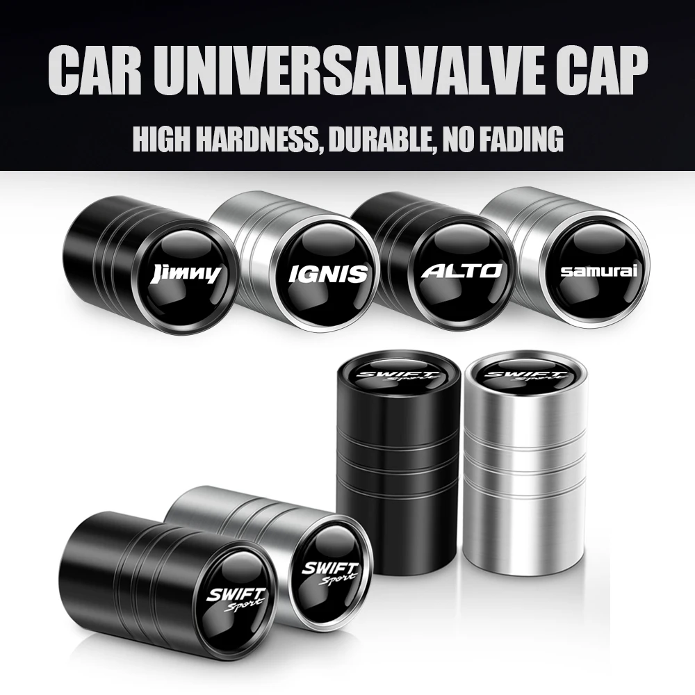 

Car Styling Wheel Tire Valve Caps Cover Dust-proof Accessories for Suzuki Swift SX4 Jimny Ignis Alto Samurai Baleno