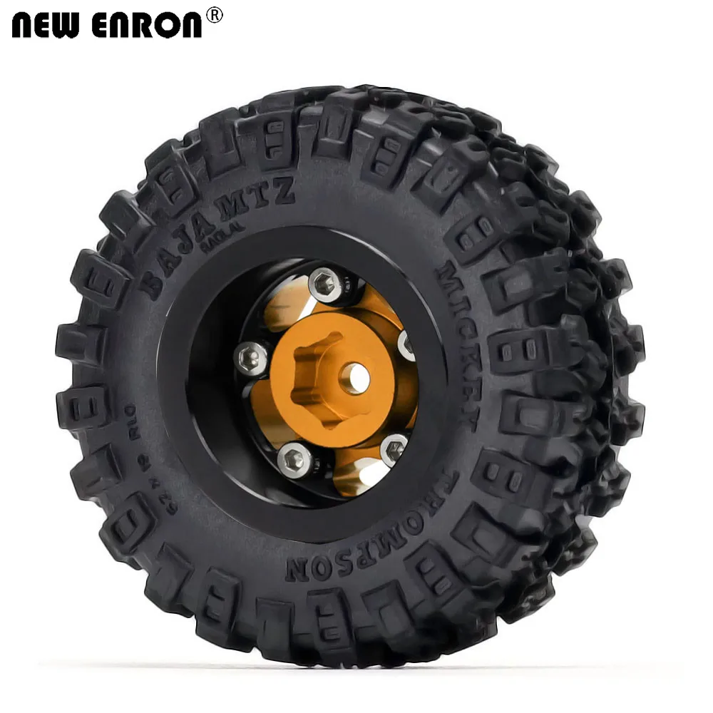 Ступица обода колеса 52*19 мм Шина 1 0 дюйма для RC CRAWLER CAR 1/24 Axial SCX24 Chevrolet C10 B-17 Betty FMS FCX24