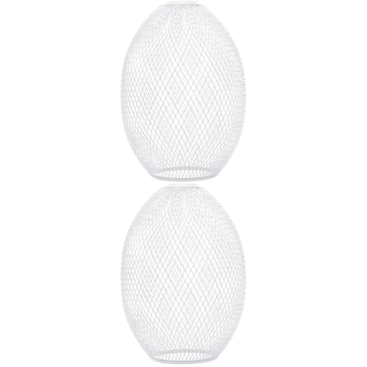 

2 Pieces Ceiling Lamp Mesh Lampshade Light Pendant Decorative Iron Hanging Accessory