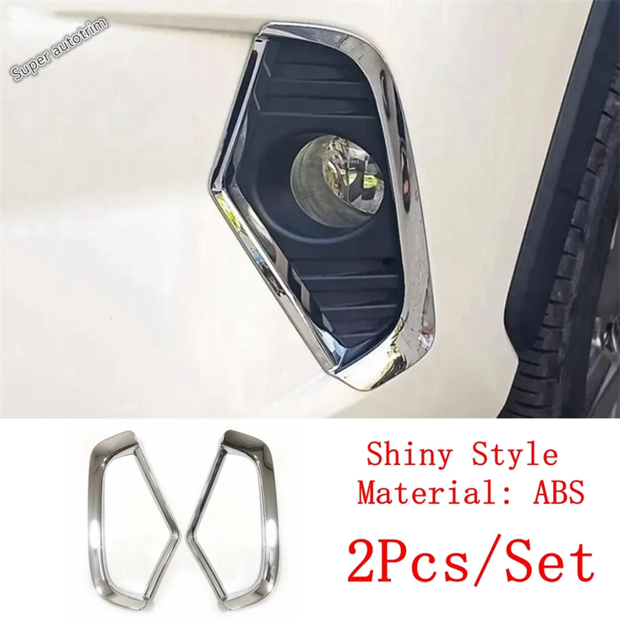 

Передние противотуманные фары автомобиля, рамка, декоративная накладка с блестками, подходит для TOYOTA RAV4 RAV 4 XA50 2019-2024, хромированные аксессуары из АБС-пластика