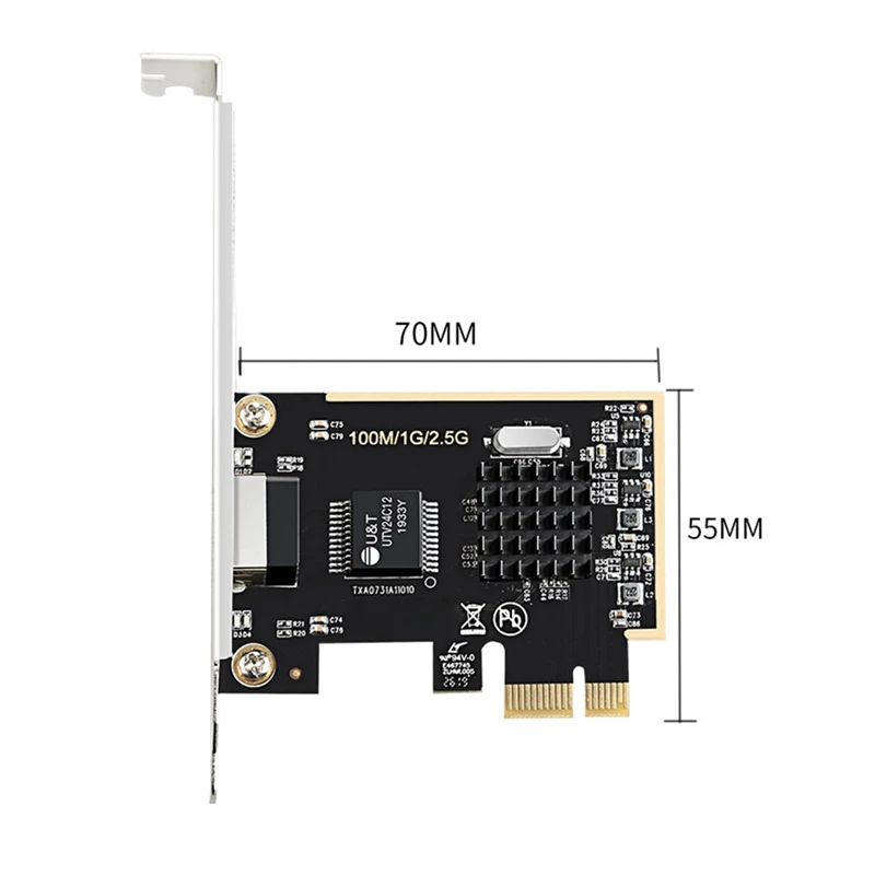 2 5G сетевая карта PCI-E настольная RTL8152 для игр высокоскоростная |