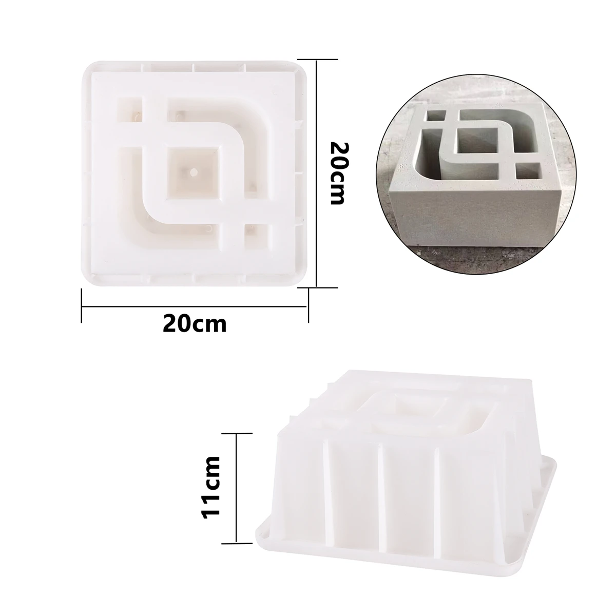 

Пластиковая форма для бетонных цветов