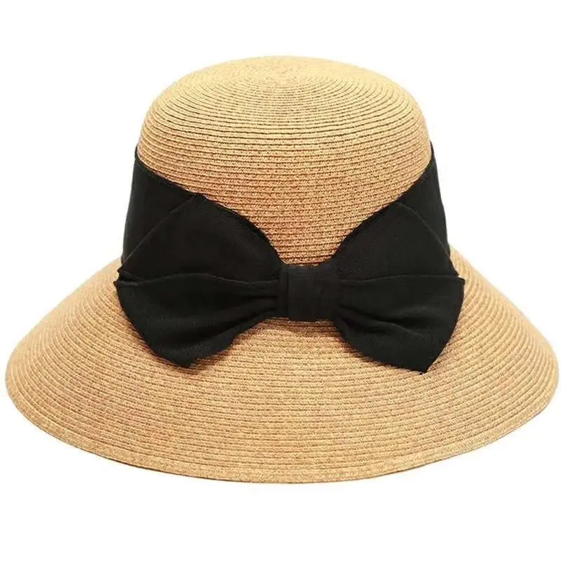 

2022Novel Japan wide-brim dome fisherman basin hat shading female is prevented bask in straw sunhat grandson couple fisherman ha