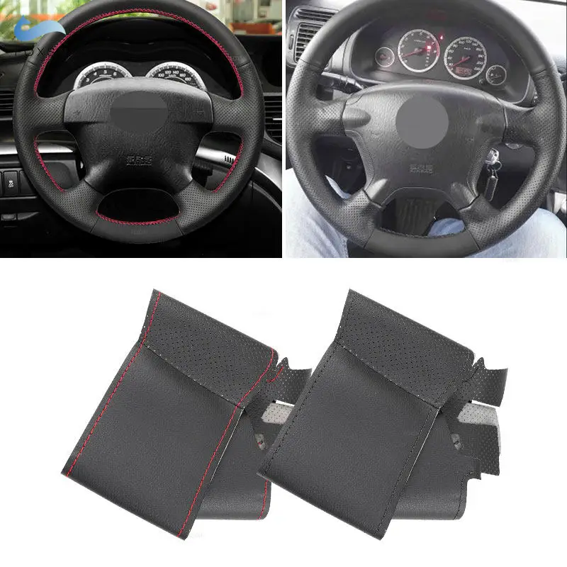 Прошитая вручную Обложка рулевого колеса для салона автомобиля Honda CR-V CRV 2002 2003 2004