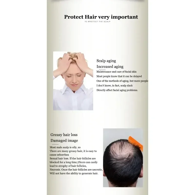 Имбирный шампунь с китайской формулой для против выпадения волос быстрый рост