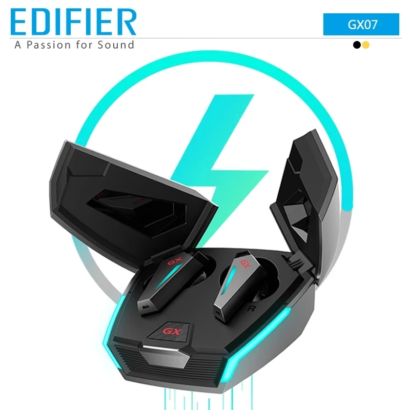 

EDIFIER GX07 ANC Hybrid Active Noise Cancelling Bluetooth V5.0 Gaming Headset H+ Special-tuned Game Sound 60ms Low Latency