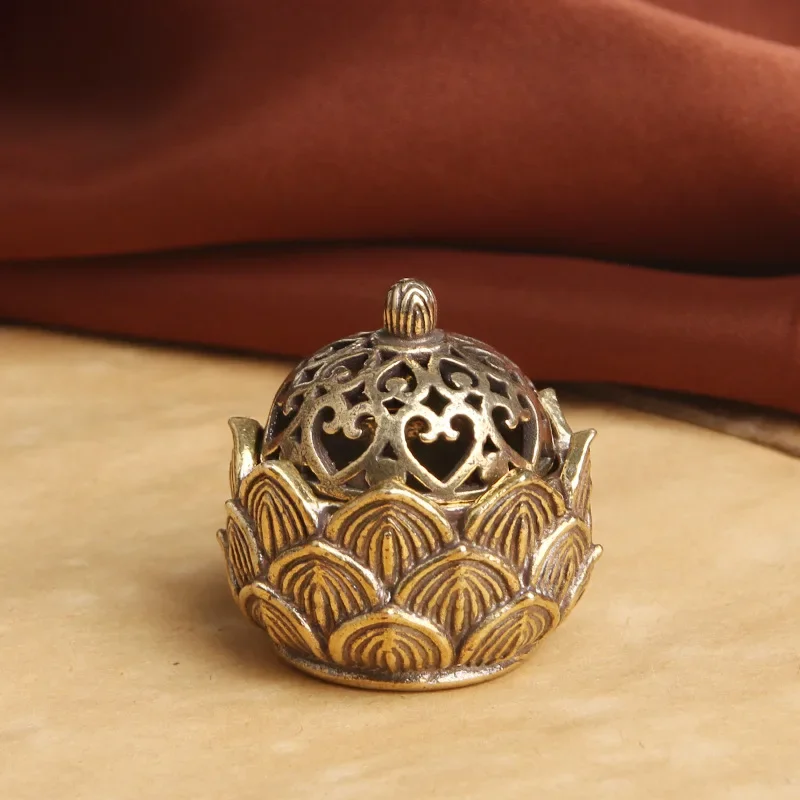 1 шт. декоративная курильница в стиле ретро медь маленький держатель для