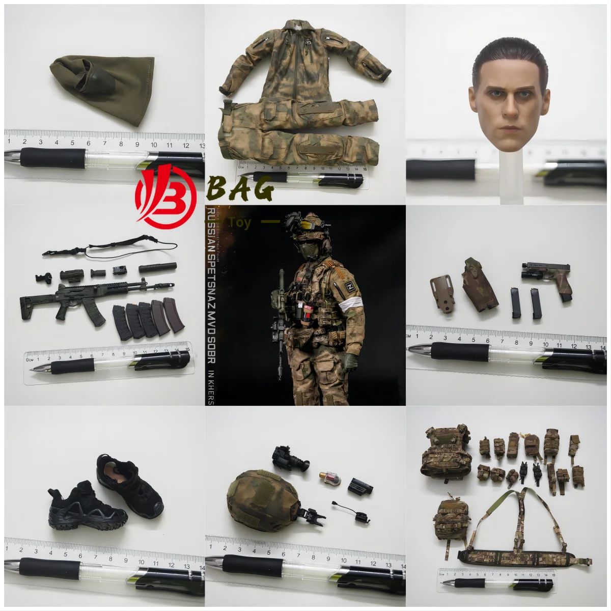 1/6 фигурки героев модели DAMTOYS DAM78097 Российский спецназ МВД СОБР в Херсоне Новые