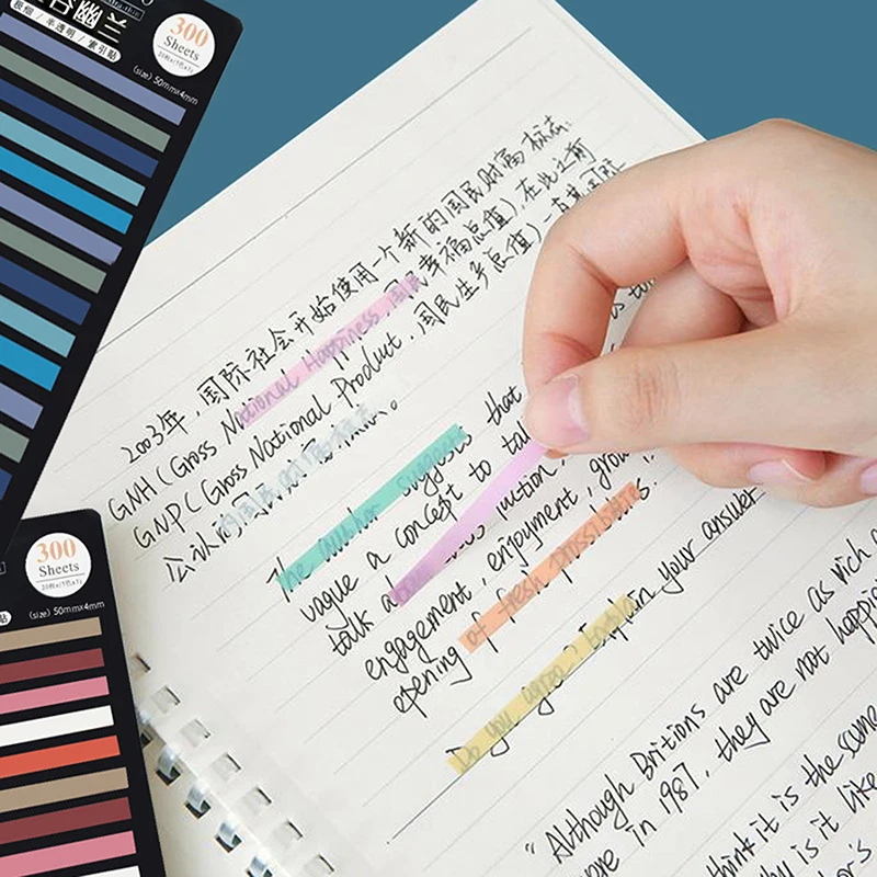 

Rainbow Color Index Memo Pad Posted Sticky Notes Paper Sticker Multifunctional Notepad Bookmark School Supplies Cute Stationery