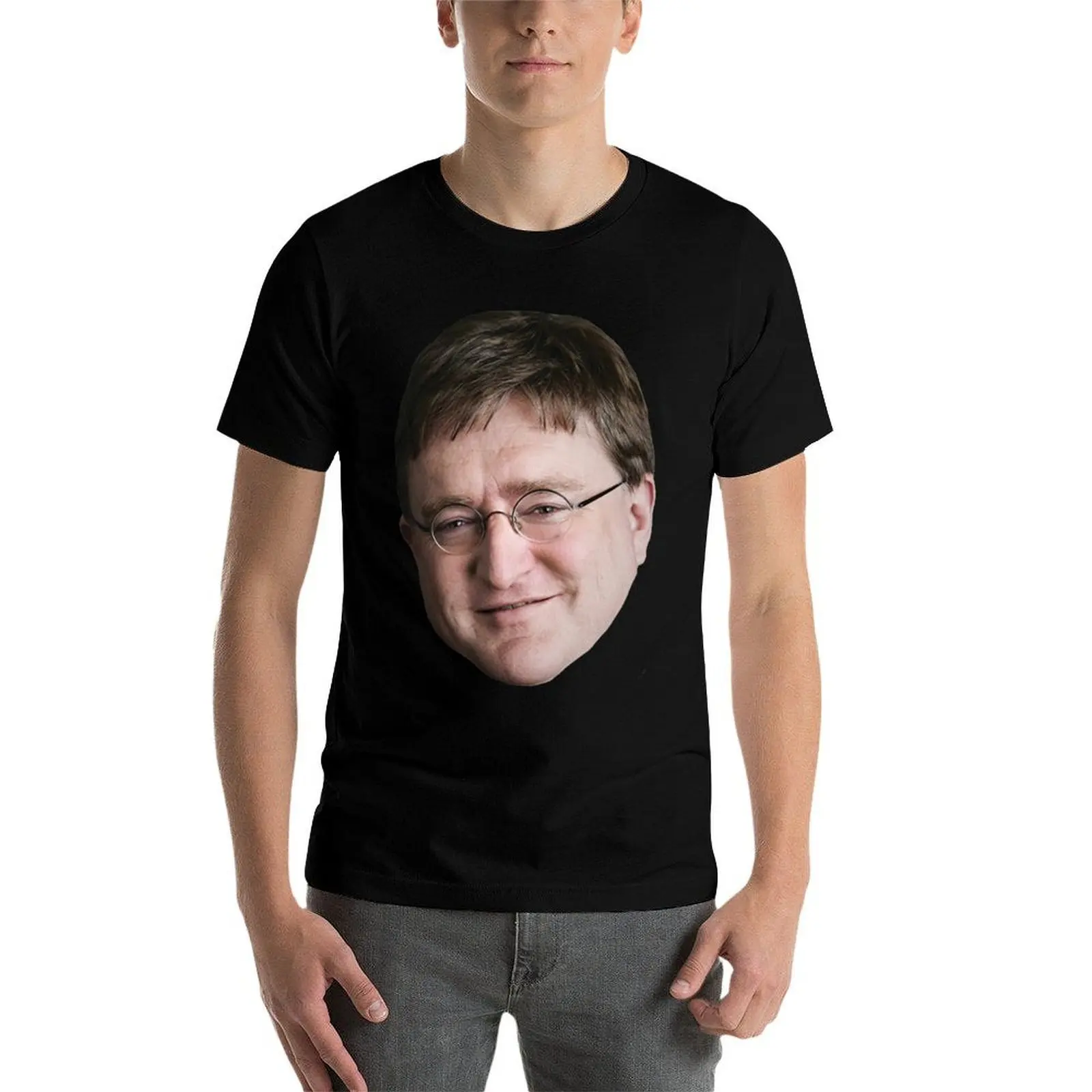 Фото Футболка Gaben - Gabe Newell Meme, модная повседневная футболка с короткими рукавами №4