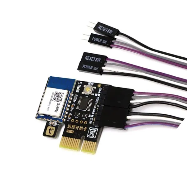 Фото Переключатель переключения питания компьютера Tuya, Wi-Fi, PCIe-карта для компьютера, дистанционное управление через приложение, Поддержка Google Home, мини-карта №2