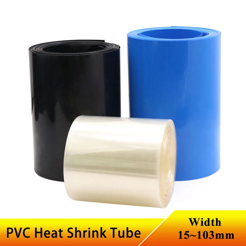 Прозрачная термоусадочная пленка из пвх ширина 15-103 мм 2/3/5/10 м