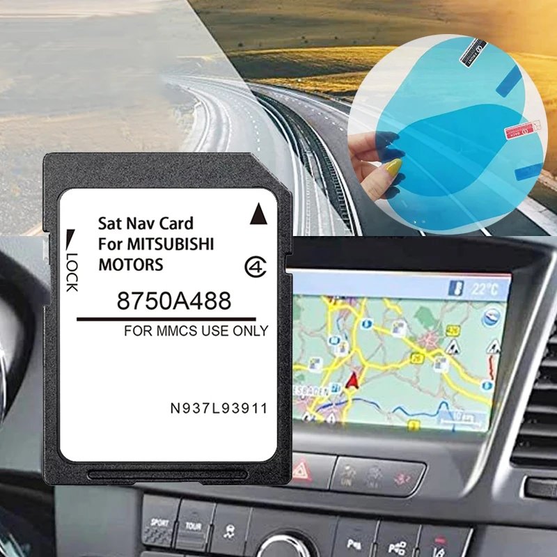 

Europe UK 2021 16GB Navigation Maps Karte For Mitsubishi Pajero Sport Shogun Outlander PHEV GPS Sd Card MMCS