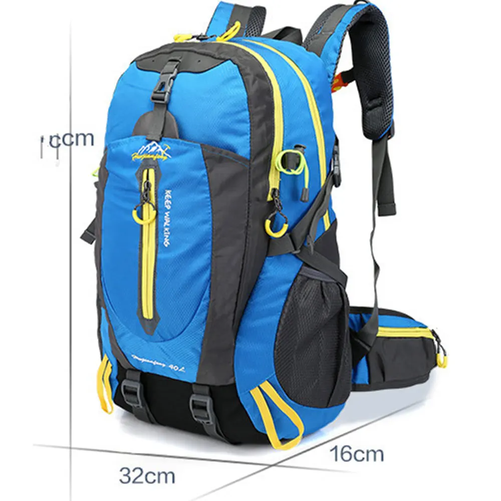 Waterdicht Klimmen Rugzak Rugzak 40L Outdoor Sporttas Rugzak Camping Wandelen Rugzak Vrouwen Trekking Tas Voor Mannen