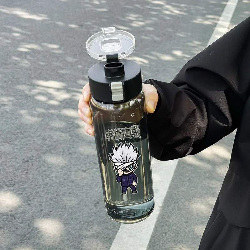 Бутылка для воды с мультипликационным принтом большая емкость