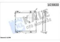 

0212245PA for engine radiator CARGO CX25 INTC, (5 SIRA PA)