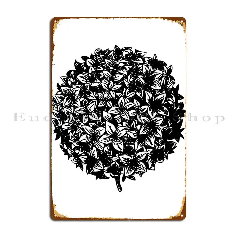 

Flower Globe Metal Sign Wall Decor Club Plaques Plaques Print Tin Sign Poster