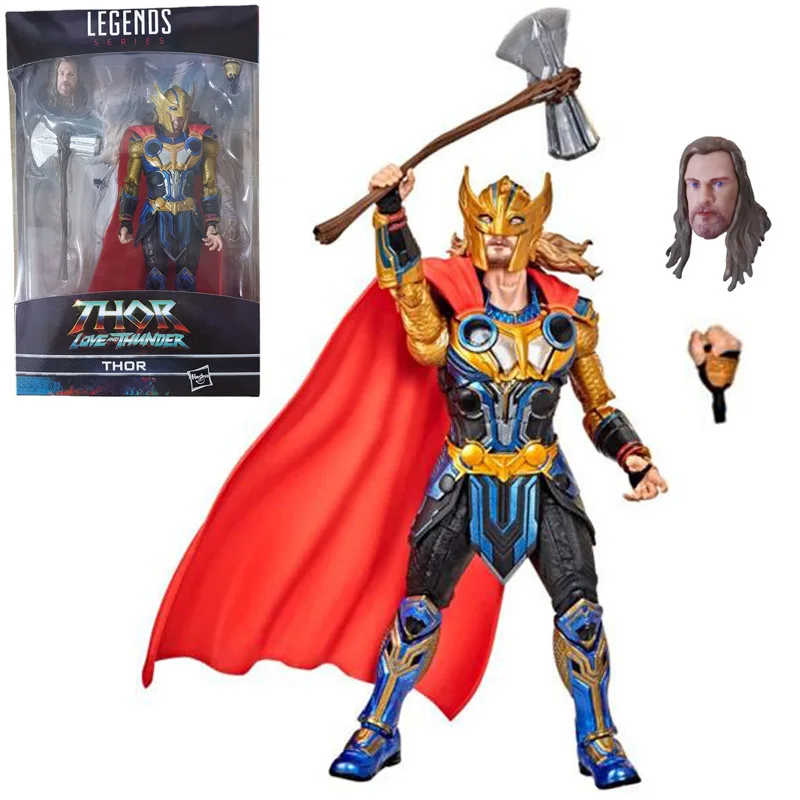 

ML Legends Thor: Love and Thunder Armored Thor Action Figure 6 Inch KO Avengers Thor Movable Statue Model Dolls Collectible Gift